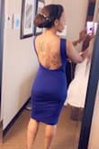 Loved this dress in blue and got many compliments. Dress runs a tad large- I have a small waist and ordered a medium and found it a little loose in that area, but fit great everywhere else. - Kayla H.