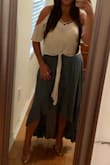 I wore this skirt last night for a coworkers going away party & I received so many compliments! I love the sexy flow of the skirt. I paired it with clear heels & a beige top. I'm so happy I bought it!!! Thank you Lulus :) - Surey V.