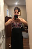 I loved this dress, however, the way the elastic sat in the back, I felt like it bunched my back fat and made it unflattering. If you are well toned in the back, it would probably look great. - Sarah W.