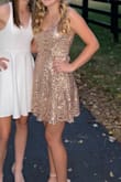 The dress is gorgeous and comfortable, runs a little bit big - Anna K.