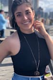 Absolutely great versatile top. I felt so confident in it and I would recommend getting your usual size. I wore it to the airport with sweats and then I threw on some jeans when I landed and went out to dinner. You'll love it! - Catherine T.
