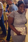 The material was very comfortable. The dress fit, but rode up a little bit throughout the time I wore it. Although it says it's a bodycon, it was a little tight in the hip area, but not constricting, which I appreciated. I wore it at a friend's wedding and got lots of compliments at the wedding and on social media. - Letam D.