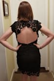 I bought this dress for an October wedding I am attending. When I tried it on, the hips fit perfectly, but the shoulder material was loose. I added an extra button to tighten up the top. After that it fit perfectly! - April S.