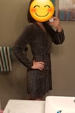 I was hesitant to order a dress offline for a wedding I'm attending in December. This dress is perfect though! The dress is more gold than it appears in the pictures and it's very stretchy. I was looking for a dress that was flattering without being too tight, and I'm so excited I purchased this dress! This was my first order from Lulus and I wasn't disappointed. :) - Katie F.