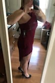 This dress and every dress I've ordered from Lulus have been excellent quality. You can safely dance the night away and look fabulous knowing your dress will stay in excellent shape. The length of this dress is perfect, the color is as advertised, the material is hardy and assembled together well. However, the sizing of this dress is off :( I ordered a previous dress in a size medium and it was too tight, so I figured i'd try a medium and a large in this dress. Welp the medium was too large. The bunching on the side bunches up the middle of the dress awkwardly and made me look bigger in the middle. Since I have a bigger chest, I thought this would be nice to wear (no bra!) but the upper torso area felt like it wasn't forming to my boobs right. I didn't expect support, but I figured since I am bigger chested, that it would be tight enough to hold them in place, it was not :( There's also the fact that the straps aren't adjustable, so I would have to get it tailored. If I went down to a Small, my waist would fit, but I don't think my chest or my hips would, it may even ride up on me. I would recommend wearing some kind of short's if you intend to boogie down in it. I'd say if you are bigger chested, with a distinct difference in measurement between your hips and waist, this may not work the best on you. I think if you look more like the model, with a waist to hip difference of around 5 inches then this may fit you well. - Megan W.
