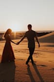 Wore this for my engagement shoot at the dunes - so many compliments on how well the dress/color fit the background! - Meghan C.
