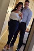 These are by far my favorite pants!! I wasn't a fan of blue until I bought these. They're perfect for days I want to dress up but still be comfortable. The material is good quality. Not thin and cheap. I hemmed mine for a more ankle fit. The belt just makes them that much cuter! Wish Lulus had more colors!! - Laura R.