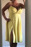 Fit was true to sizing, but since I'm large on top it was a little revealing and my strapless bra showed. I couldn't find a bandeau top I liked for underneath, so I sewed some lace to my bra to hide it. Looked great! - Cyndy M.