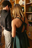 My 14 year old daughter wore this dress to her first homecoming and although I am biased, she looked FABULOUS! What a perfect alternative to the LBD! We ordered a small and it fit perfectly - classy length just above the knee (she has long legs). The twist/open back made the dress unique & fun. Her entire hoco outfit was from Lulus and we couldn't be more pleased: Primm black suede ankle strap heels, Perfect Trio gold layered necklace, and sense of style gold earrings. Thanks Lulus for always being a reliable, successful and fashionable shopping experience! - Jill B.