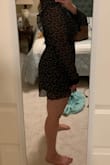The dress is lovely but too short for me. I'm 5'9 plus I have big hips. I guess it helped the dress to be shorter. Very pretty tho. I wish your short dresses were good for me. This was the second time I tried a short dress by Lulus and it was too short. - Bruna B.