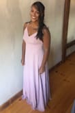 Ordered for a Fall wedding and received multiple compliments! As I'm built muscular and do not have a very feminine figure I have to be particular about the style of dress I wear and typically always size up but in this case I wish I had sized down! This was my very first time ordering from Lulus and I am very pleased don't get me wrong but this specific dress was an awkward fit for me. The boob area was a little too big and the waist was just right but as tall girl I have to say the fact that the dress STILL hit the ground even in 3.5 heels had me gleaming! Overall I definitely recommend so long as you size it properly! - Naomi B.