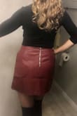 I LOVE THIS SKIRT!! It looks and feels fantastic! And it has pockets! I highly recommend for a date night, birthday celebration, or wherever you want to look sassy! It is very forgiving, unlike bodycon styles. It's definitely one of the best purchases I've made! Now I want one in every color!! - Jeffery I.