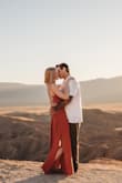 I looked for weeks trying to find the perfect engagement photo dress and couldn't be happier with my decision to purchase this one. It's a beautiful color, fits true to size and is super flattering. LOVE IT! - Lindsay K.
