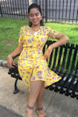 This dress is beautiful! It gives me a nice shape especially around the waist area. I have wore it for work, dates, etc and always receive compliments. - Simeris