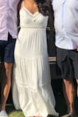 Runs a little large, normally wear a small but XS fit well. Wore it for my engagement party and it was beautiful!! - Nicole Y.