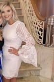 This dress was absolutely perfect for our wedding reception! We had a destination wedding with family & close friends, then a reception when we came home with friends & family who couldn't make the wedding. This was perfect! I received soooo many compliments on how beautiful this dress was. The sleeves are gorgeous as well. I would definitely recommend! - Breanna B.