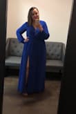 Dress was too long so I had to get it shortened. Which I expected because of my height. I received a lot of compliments on the color and style. - Basia B.