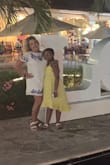 The dress is super cute. I wore it on vacation in Mykonos. This is my second purchase of this dress. I have the white and blue one as well. I gave it 4 stars only because it wrinkles easy and I didn't like that. Otherwise super cute dress! - Leah H.