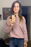 Very soft and beautiful color . Is one of my new fav sweaters. It is cropped and when you put your arms up it will show your tummy but i was already aware of it . Now i have to get one for my mom cause she loved it too ! - Marzena G.