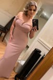 I wore this to a late summer wedding in NY and I couldn't have been happier with how the dress fit. I preferred a medium and could have sized down and it would have fit better in the back and neckline area as well as the hip, but overall, I was thrilled with this dress and it's a new go-to for dressy occasions. I want one in every color! - Jordan E.