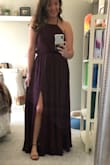I typically order size Medium for myself, but I am so thankful I ordered a small. Length was perfect for me. I am 5'5" and I wore 3 inch heels. Elegant dress! - Lauren H.