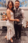 It fit great! Not toi tight not too loose. The lining is a little short but nothing you can't deal with. Wore it to my engagement dinner and got so many compliments! - Najat A.