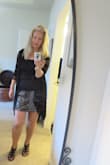 Skirt is more sparkly than in the picture and a lovely pattern.  This is a lovely piece to have in your wardrobe.  A classic piece that will go with many tops.  Also, well made.  A great buy! - Indra H.