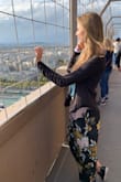 I got those pants and wear them while sightseeing in Paris. Super comfy to walk around in all day (even climbed the Eifel tower in them) - Laura B.