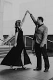I bought this dress for our engagement photos and it photographed so well! Its very flattering and flows well. I highly recommend buying this dress. - Claire M.