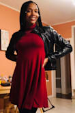 It's my bday weekend ;) Love swing dresses work well with my tiny figure. It's warm, I love the color, and it fits perfectly. Thank you LuLus. I've already ordered another in green:) Happy 39th to me. - Cheryl R.