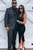 This fit like a glove!! Wore to a wedding a loved it. The materials a bit thicker so the dress stays in place the whole night. - Ashley P.