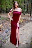 The dress was very cute and easy to move in. It fit very well and didn't slip down too much. Overall, a very flattering dress. Got many compliments. - Kristi N.