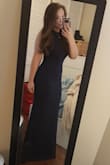 I wore this dress as a wedding guest. It was Perfect!!!! I have such a hard time finding dresses that fits my small waist and curvier hips and butt, but since this dress is so stretchy like leggings it fits everywhere perfectly. The material is still thick so I still feel hugged in. I can't get over how comfortable this dress is. I am pretty short 5 feet 2 but with my three inch heels the length was perfect. All I can say is OBSESSED!!! - Lauren M.
