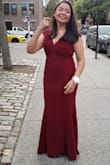 I loved this dress. I ordered a L and fit like a glove. I did have to get dressed hemmed because it was dragging and i don't wear high (tall) heels i also asked that the shoulders be taken in a bit too.  I highly recommend the dress. I felt beautiful in it. - Karen R.
