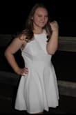 My daughter always has success with Lulus dresses! She is 5'2" and the length is perfect, fit is flawless. The material for this dress hung nicely and in no way see through. The back is totally open, but did not go to low or feel exposed. - Jennifer H.
