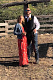 Wore it to a friends farm fall wedding. Was nervous about the spring vibe of it but it actually worked perfect. Got none stop compliments. I would say I'm a fairly tall female and I felt the dress was an inch or two longer than needed to be. I didn't wear high heels just a small inched boot. So keep that in mind. But the upper body fit like a glove. - Lynsey R.