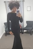 All I can say is SEXY PERFECTION!!!! This dress was everything I needed! It fits every curve and the sexy low back is amazing! Soon as I tried it on my husband was like  WOW!  Perfect for our Anniversary pics! My shoulders are narrow, did get them altered with no problem! This dress is amazing! Very happy! I ordered a small, made very well! Material is great, not thin at all! Thanks Lulus! - Nica K.