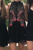Love this dress. I got it for homecoming and it was great quality and super cute. The only issue for me was the v-neck lace was a bit too far down for my comfort so I did sew it up a little higher. Overall, awesome and would recommend! - Autumn L.