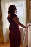 I felt very comfortable and confident in this dress. Loved the color and how it fit my body. The zipper was a little hard to do myself but it ended up being okay. - Beth L.