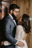 Perfect for my big day! I had so many compliments & I felt amazing in it. I had to get alterations since it was way too long & the sleeves are too long. Worth it if you are willing to get it fitted! Love the lace & open back so much. - Alyson M.
