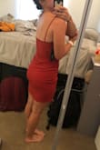 I love this dress so much. The color and fit is more than I could've asked for. I got it for a fall wedding that is coming up and it will be perfect with a nice jacket for the ceremony. The color is so warm I just love it. It is also extremely flattering. I have a small waist and bigger hips/butt and I feel great in this dress! 

I am also short and I love the length of this. I would be worried about it being too short if I had longer legs, but I still think it would be fine. I'm literally obsessed with this dress. - Gina G.