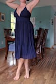 This dress is beautiful and well made. Fits nicely. Looks classy and feminine. - Nadia T.