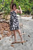 This is my absolute favorite dress. Fits well, light, airy and the slit takes it from sweet to va-va-voom. The adjustable straps are a plus and no need for a bra, even if you are on the larger, more mature side like me. - Nadia T.