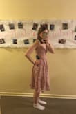 I have long appendages and a long torso so I was expecting this dress to end mid thigh or so because in the picture it ends about 2/3 of the way down her thigh. But when I got the dress, it was below my knees. Seriously?! I was so disappointed and angry because  the length is so unflattering and not AT ALL what i expected. And another thing is that I wear a small in shirts, so I was expecting this size S dress to fit fine on the top AT LEAST but that wasn't even correct. It was huge on the boobs, and the waist was NOT true to size either! The cup area was WAY too big for a size S! And especially because my upper body fits the description for a S on the size chart! - Meg H.