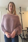 Having to constantly readjust an off the shoulder sweater can be annoying. But I wore this one with ease! I wore this to lounge around at my boyfriends house and was totally comfortable. I also wore it out on a cold fall night and was warm. It does rise up a lot and show your stomach when you raise your arms. But otherwise, perfect and sexy sweater. - Madison B.