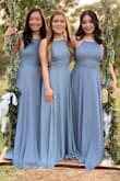 The fit was great! It was comfortable and fun to wear because of how soft and flowy the fabric was. My friends and I all wore it as bridesmaids in a wedding. It was a little long for me, but it was simple to alter. - Thuy B.