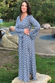 I got this dress for a family photo shoot and it did not disappoint! It is comfortable, elegant yet casual, and flattering. I felt lovely in it, it photographed beautifully, and I can wear it for many occasions to come. I usually wear a S but got an XS based on other reviews and it fit perfectly! (I did not get it hemmed because it worked with the shoes I wore, but if I were wearing flats it would need shortening for sure) - ALLISON W.