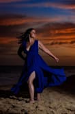 I ordered this dress for our Engagement photos and it fit great. I did have to get it hemmed because I'm short. 
I felt so sexy and elegant in this dress! The color and material are beautiful! I might buy this dress in a different color because it is so flattering! - Talette H.