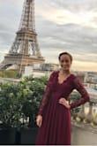 My uncle and aunt got married in France and this was the perfect dress! Long, fashionable, and the perfect color! I got so many compliments while wearing it. - Peyton J.