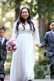 I wanted something elegant, simple and romantic for our 10 year wedding anniversary celebration. My husband and I decided to do a a very small vow renewal with just us and our two boys. The dress needed about an eight in hem and I shortened the sleeves. I used the extra lace to expand the modesty panel in the back to hid a bit more. Being a mom of two, I didn't feel comfortable showing so much of my bare back. But everything else fit perfectly and it was a beautiful dress. I felt lovely and gorgeous in it. Thanks Lulus for a wonderful quality dress, looking at it no one could tell it was less than $90!! :) - Tina N.